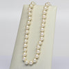 Vintage Cultured Pearl 17" Collar Length Necklace Silver Clasp