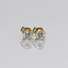 0.35cttw Natural Diamond Round Brilliant 14k Yellow Gold Stud Earrings