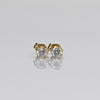 0.35cttw Natural Diamond Round Brilliant 14k Yellow Gold Stud Earrings