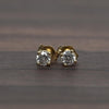 0.35cttw Natural Diamond Round Brilliant 14k Yellow Gold Stud Earrings