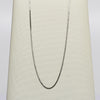 Vintage Box Chain 18" 0.65mm 14K White Gold Necklace