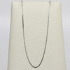 Vintage Box Chain 18" 0.65mm 14K White Gold Necklace