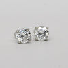 2.05cttw Natural Diamond H-I VS Round Brilliant 14k White Gold Stud Earrings