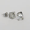 2.05cttw Natural Diamond H-I VS Round Brilliant 14k White Gold Stud Earrings