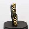 11mm Cuban Link Hollow Monico Classic 14k Yellow Gold Bracelet