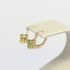 Vintage Peridot Oval Gemstone 14k Yellow Gold Lever Back Earrings
