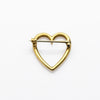 Victorian 14K Gold Heart Brooch