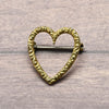Victorian 14K Gold Heart Brooch