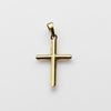 Cross Pendant Textured 14k Yellow Gold