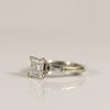 1.65ct Princess Cut Natural Diamond Classic 14k White Gold Engagement Ring