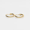 Mini 14K Yellow Gold 10mm Hoop Earrings