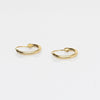Mini 14K Yellow Gold 10mm Hoop Earrings