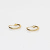 Mini 14K Yellow Gold 10mm Hoop Earrings