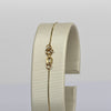 Vintage S Link Chain 7" 0.7mm 14K Yellow Gold Bracelet