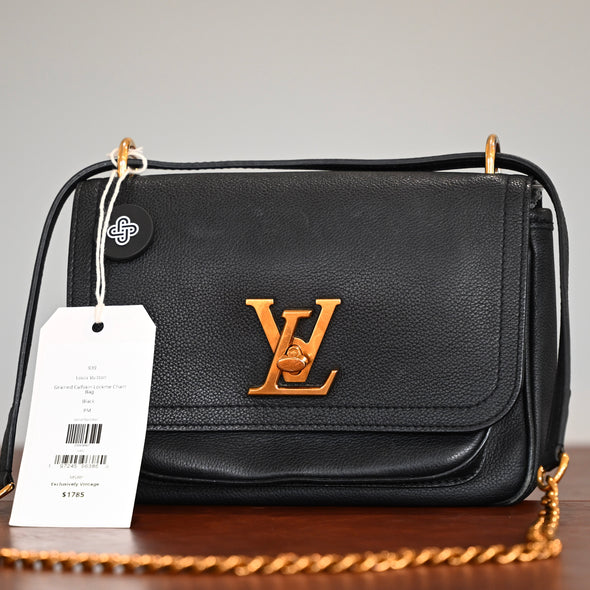 Louis Vuitton Lockme Chain Bag Black