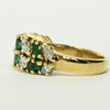 Marquise Columbian Emerald and Diamond 18k Gold Ring