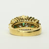 Marquise Columbian Emerald and Diamond 18k Gold Ring