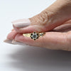 Victorian Old European Cut Diamond Buttercup Gold Solitaire Ring