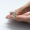 Vintage Opal Long Oval Bezel Set 18K Yellow Gold Ring