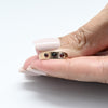 Antique Garnet Gypsy Set 3 Stone Gold Ring