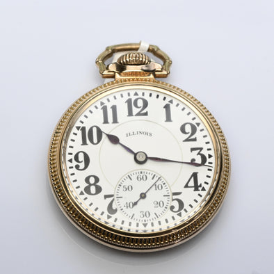 Illinois Bunn Special Type III 60Hr 21J 16S YGF Case Pocket Watch