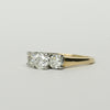 1.22ctw Round Brilliant Diamond  Yellow Gold & Platinum3 Stone Ring