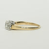1.22ctw Round Brilliant Diamond  Yellow Gold & Platinum3 Stone Ring