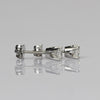 0.50cttw Natural Diamond Round Brilliant 14k White Gold Stud Earrings