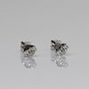 0.50cttw Natural Diamond Round Brilliant 14k White Gold Stud Earrings