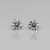 New 4.12ctw Round Diamond E VVS Lab Grown 14k White Gold Stud Earrings