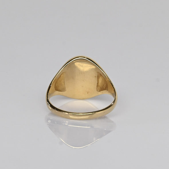 Agate Cabochon 14k Yellow Gold Ring