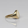 Agate Cabochon 14k Yellow Gold Ring