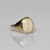 Agate Cabochon 14k Yellow Gold Ring