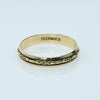 Wood Orange Blossom 14k Gold Band Dated 1943