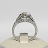 2.16ctw Old European Cut Diamond Platinum Art Deco Engagement Ring