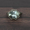 2.4ct Aquamarine Art Deco Filigree 14k White Gold Ring