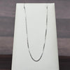 Vintage Box Link Chain 18" 0.85mm 14K White Gold Necklace