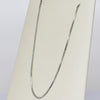 Vintage Box Link Chain 18" 0.85mm 14K White Gold Necklace