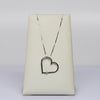 Diamond Heart Pendant 14k White Gold Necklace