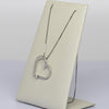 Diamond Heart Pendant 14k White Gold Necklace