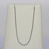 Vintage Curb Link Chain 15" 1mm 14K White Gold Necklace