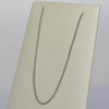 Vintage Curb Link Chain 15" 1mm 14K White Gold Necklace