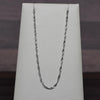 Vintage Twist Link Chain 20" 1.5mm 14K White Gold Necklace