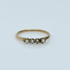 Antique Victorian 10K Yellow Gold Seed Pearl Band Ring