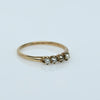 Antique Victorian 10K Yellow Gold Seed Pearl Band Ring
