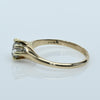 1ct Old Mine Cut Diamond Solitaire 14k Yellow Gold Engagement Ring