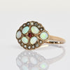 Victorian Opal Pearl and Ruby Yellow Gold Antique Ring
