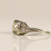 Antique Art Deco 0.45ct Old Mine Cut Diamond Engagement Ring 14k