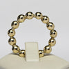 Custom Beaded Eternity Band 18k Yellow Gold Ring