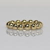 Custom Beaded Eternity Band 18k Yellow Gold Ring